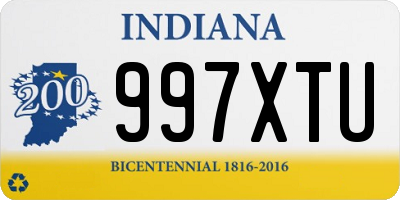 IN license plate 997XTU