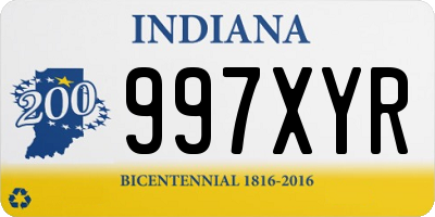 IN license plate 997XYR