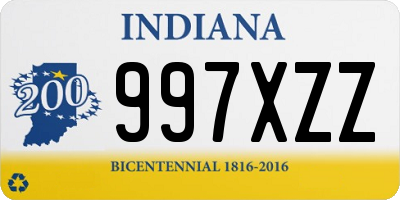 IN license plate 997XZZ