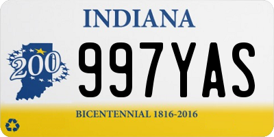 IN license plate 997YAS