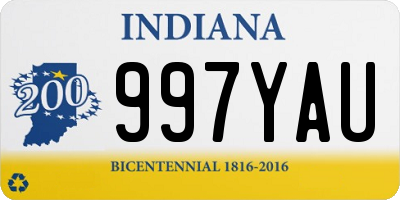 IN license plate 997YAU