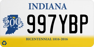 IN license plate 997YBP