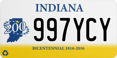 IN license plate 997YCY