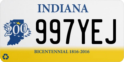 IN license plate 997YEJ