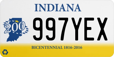 IN license plate 997YEX