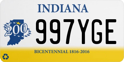 IN license plate 997YGE