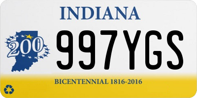 IN license plate 997YGS