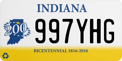 IN license plate 997YHG