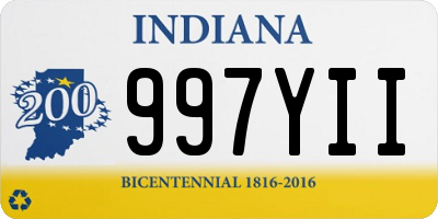 IN license plate 997YII