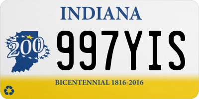 IN license plate 997YIS