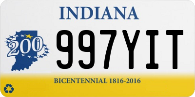 IN license plate 997YIT