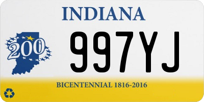 IN license plate 997YJ