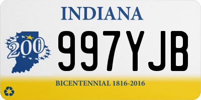 IN license plate 997YJB