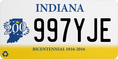 IN license plate 997YJE