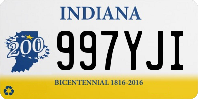 IN license plate 997YJI