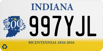 IN license plate 997YJL