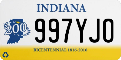 IN license plate 997YJO