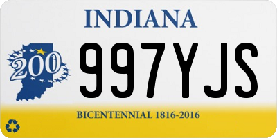 IN license plate 997YJS