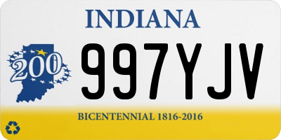 IN license plate 997YJV