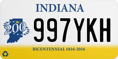 IN license plate 997YKH