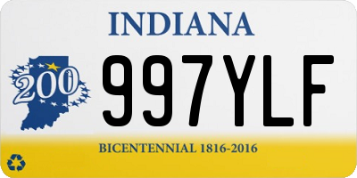 IN license plate 997YLF