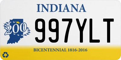 IN license plate 997YLT