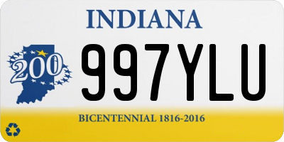 IN license plate 997YLU