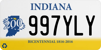 IN license plate 997YLY