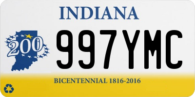 IN license plate 997YMC