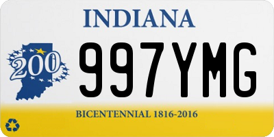 IN license plate 997YMG