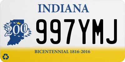 IN license plate 997YMJ