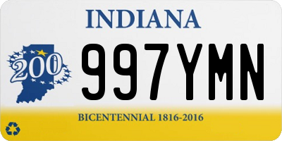 IN license plate 997YMN