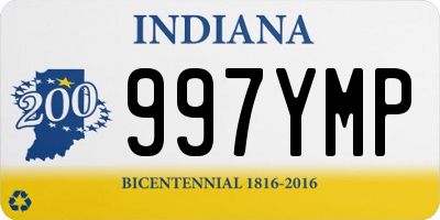 IN license plate 997YMP