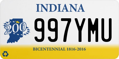 IN license plate 997YMU