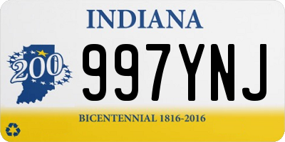 IN license plate 997YNJ