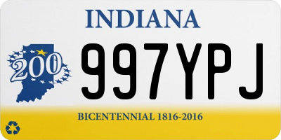 IN license plate 997YPJ