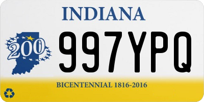 IN license plate 997YPQ