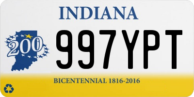 IN license plate 997YPT