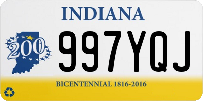 IN license plate 997YQJ