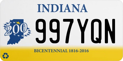 IN license plate 997YQN