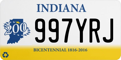 IN license plate 997YRJ