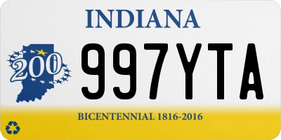 IN license plate 997YTA