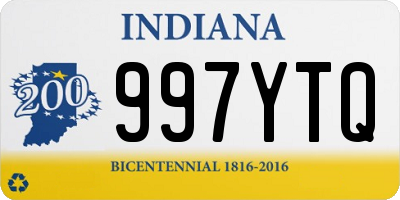 IN license plate 997YTQ