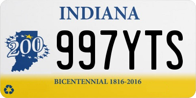 IN license plate 997YTS