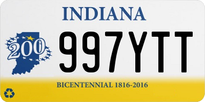 IN license plate 997YTT