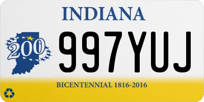 IN license plate 997YUJ