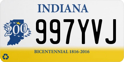 IN license plate 997YVJ