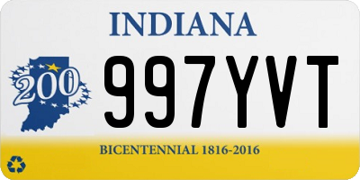 IN license plate 997YVT