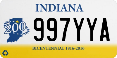 IN license plate 997YYA