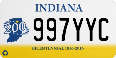 IN license plate 997YYC